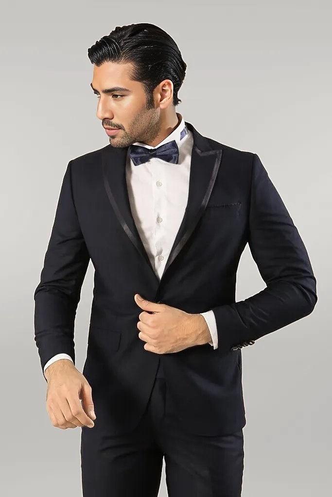 KOALA SYDNEY Satin Lapel Navy Blue Tuxedo |