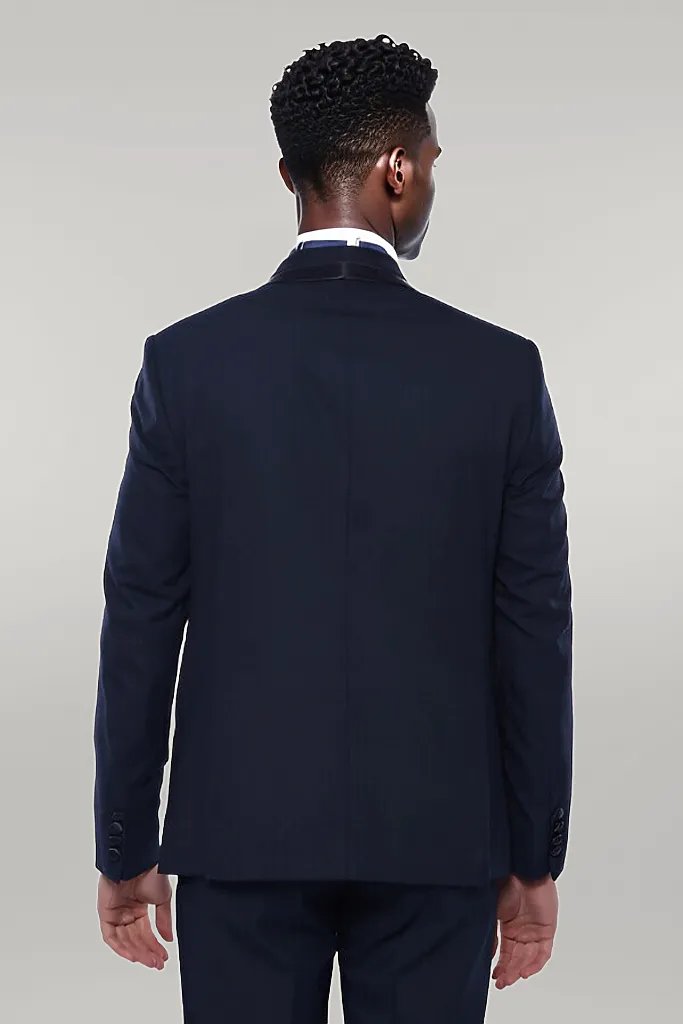 Shawl Lapel Dark Blue Tuxedo Suit