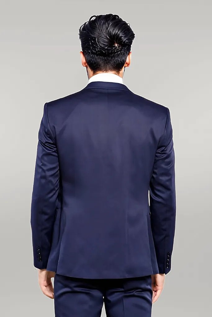 KOALA SYDNEY Single Button Dark Blue Vested Suit |