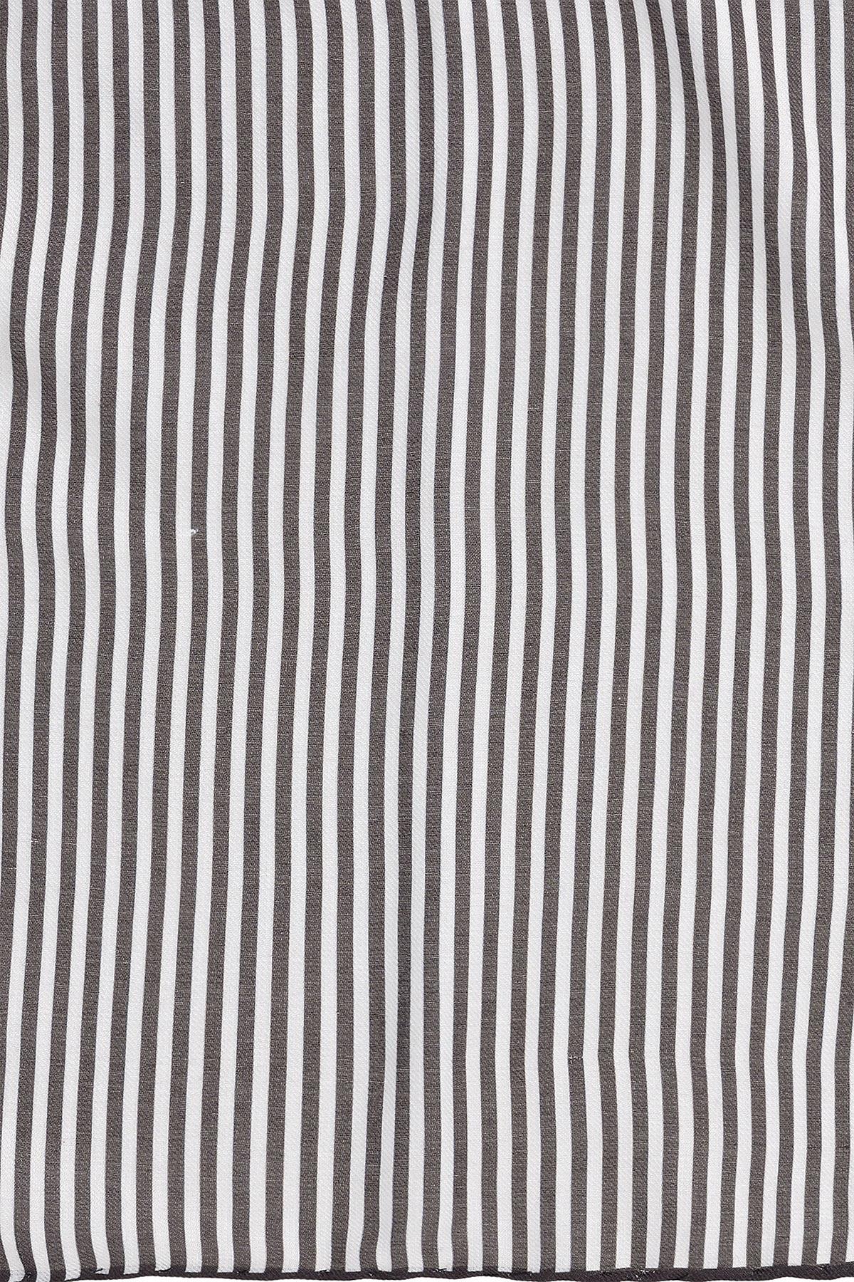 KOALA SYDNEY Men's Black Striped Scarf