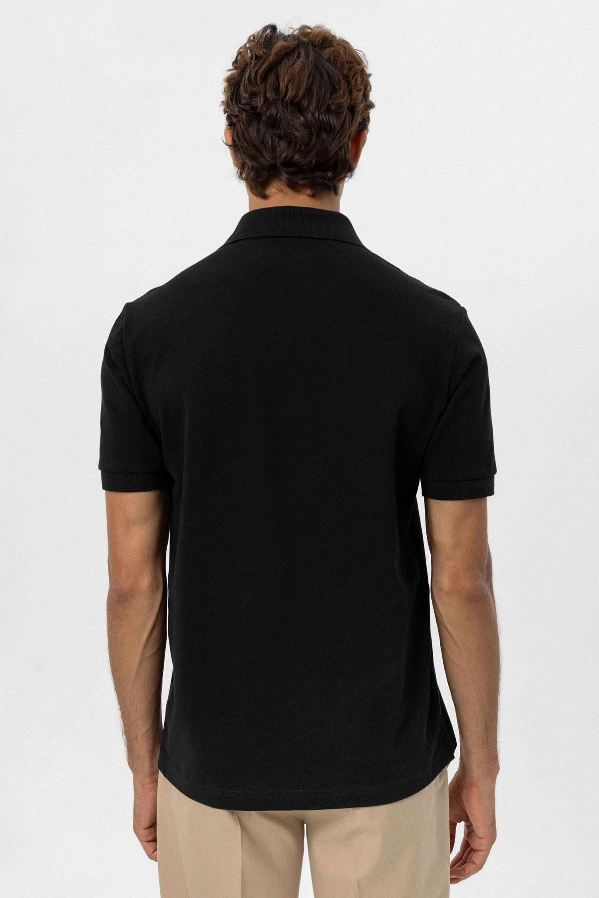KOALA SYDNEY Men's Black Polo Neck T-Shirt