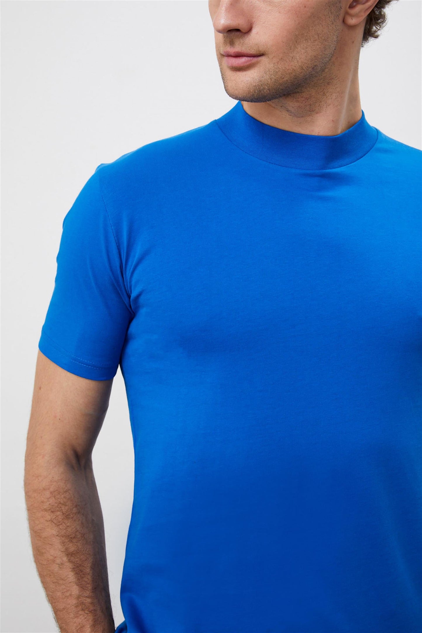 Men's Sax Slim Fit Basic T-Shirt