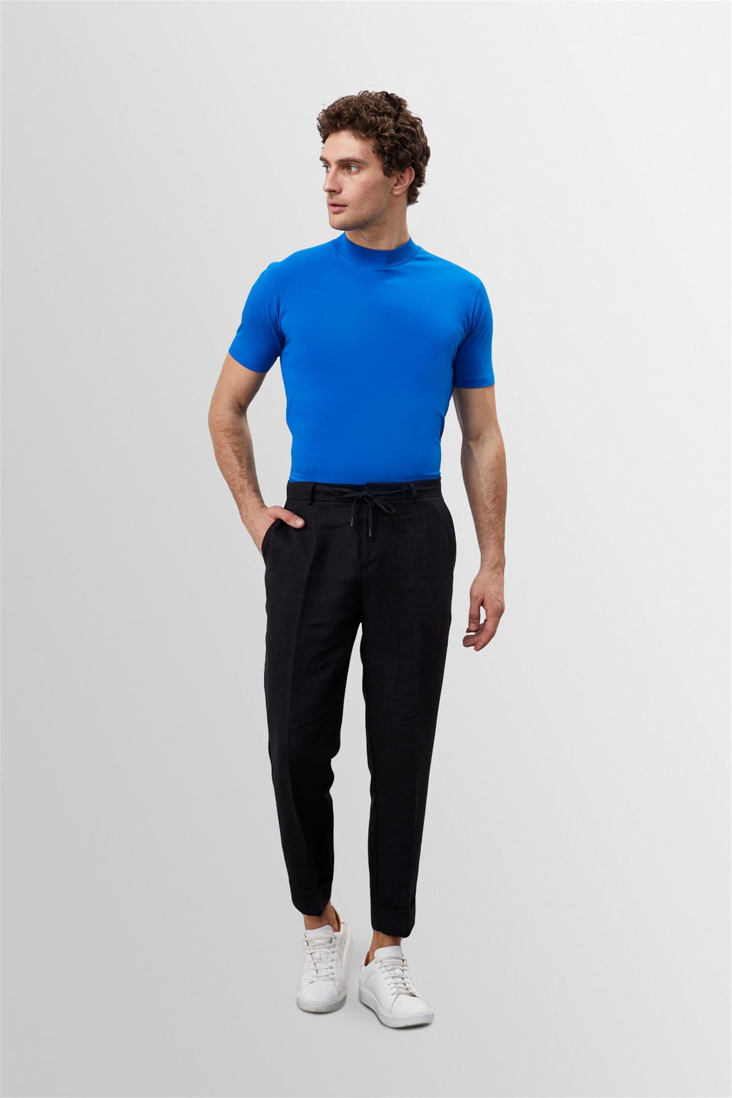 Men's Sax Slim Fit Basic T-Shirt
