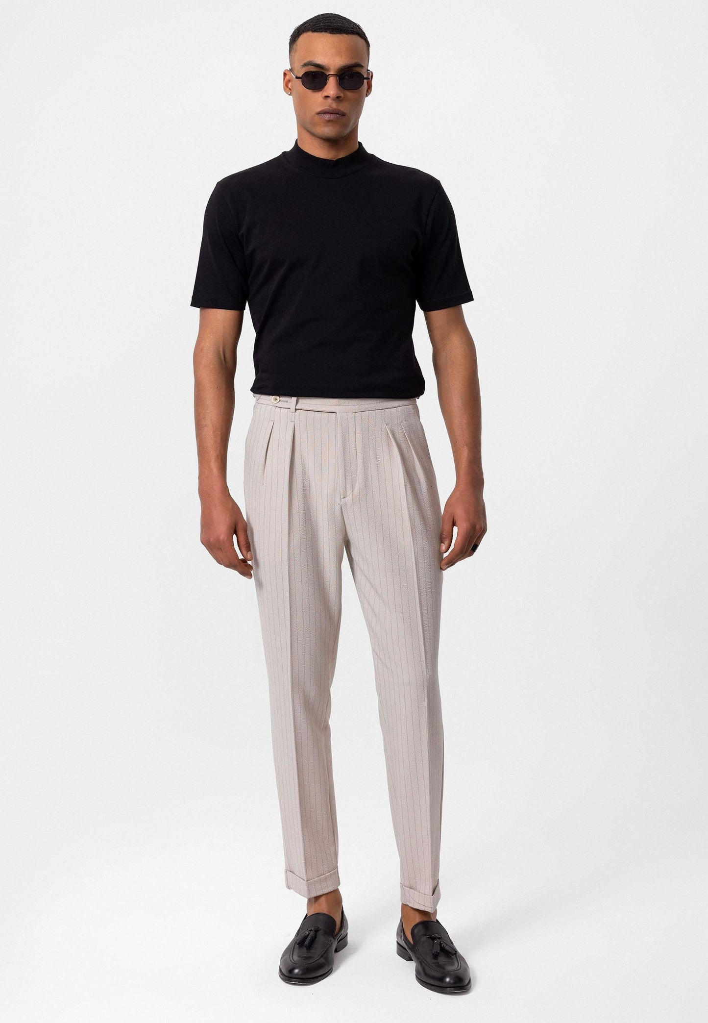 Men's Black Slim Fit Basic T-Shirt