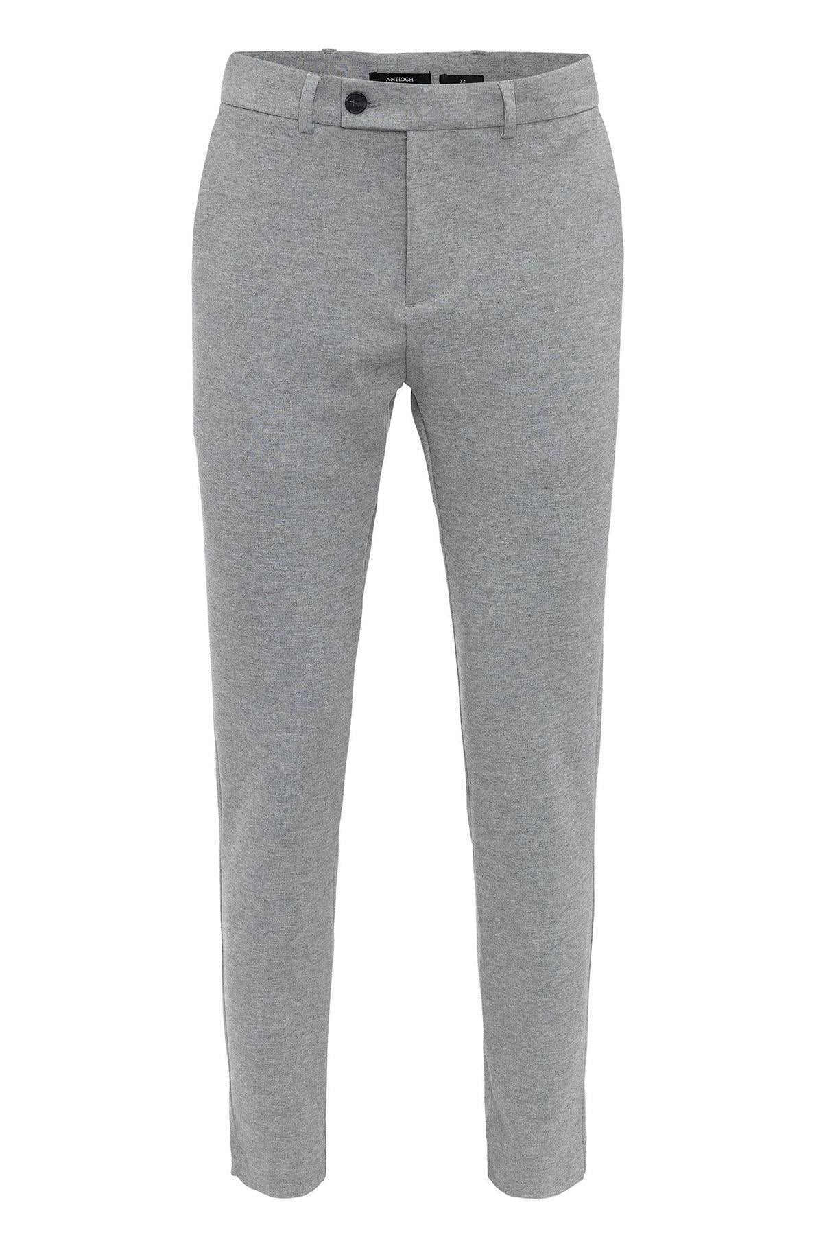 Men's Grey Slim Fit Pants