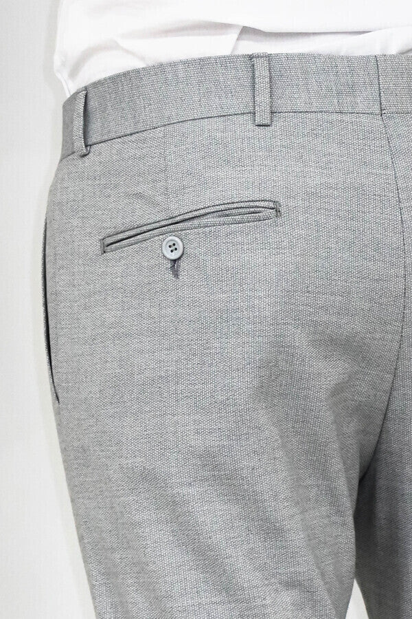 KOALA SYDNEY Slim Fit Patterned Grey Men Pants