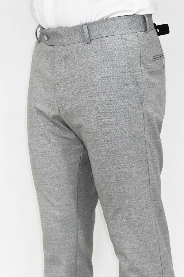 KOALA SYDNEY Slim Fit Patterned Grey Men Pants