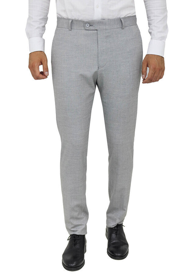 KOALA SYDNEY Slim Fit Patterned Grey Men Pants