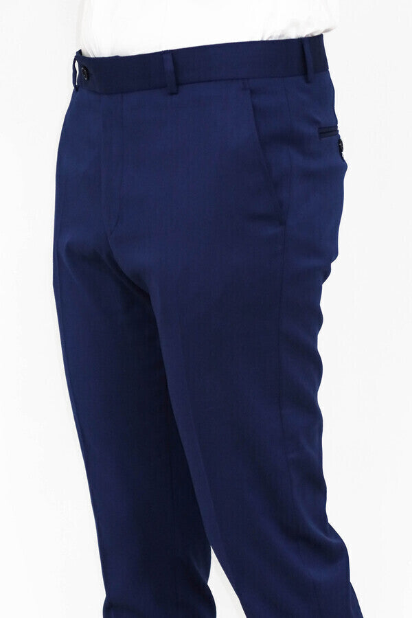 KOALA SYDNEY Slim Fit Plain Blue Men Pants