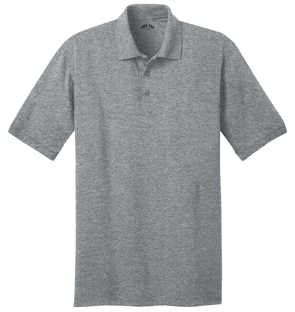 USA Men’s Short Sleeve Jersey Knit Polo Shirt