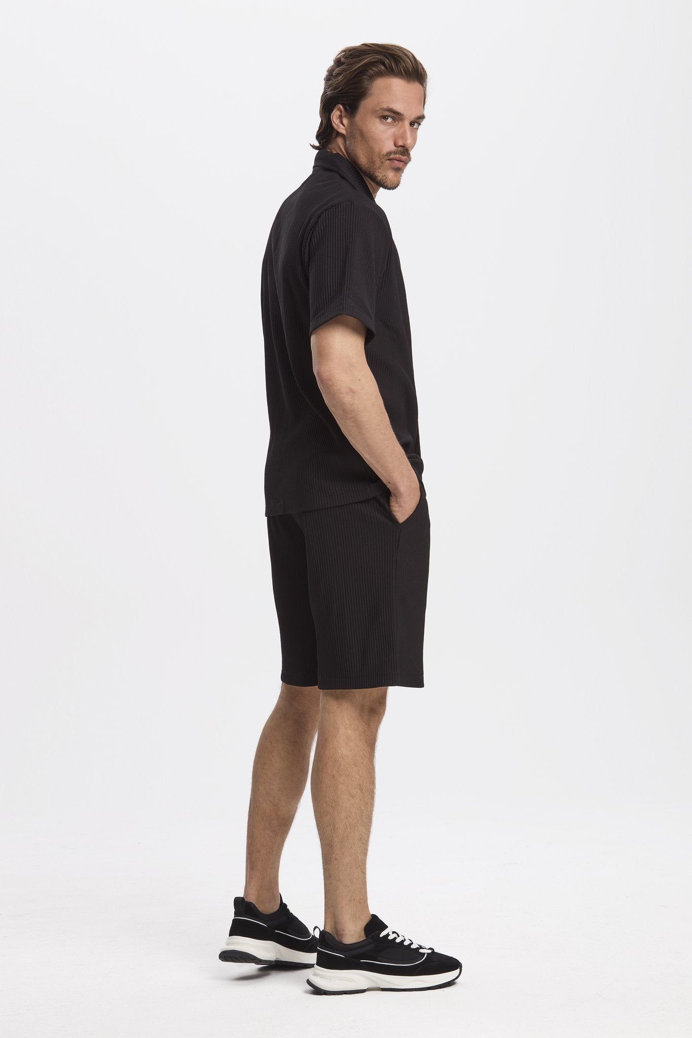 Pleated Short Set