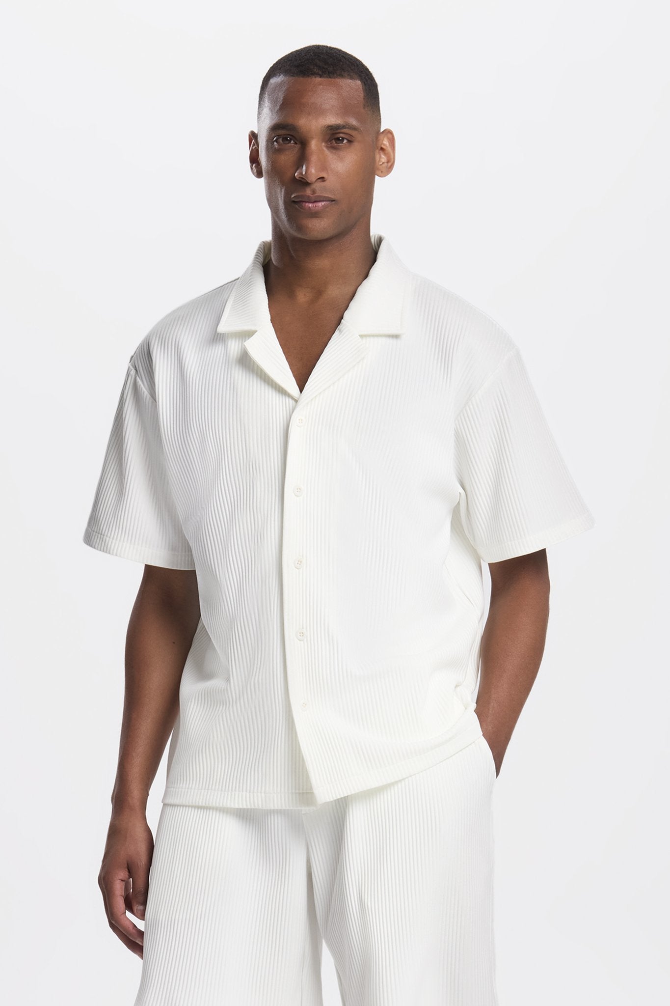 Pleated Short Set