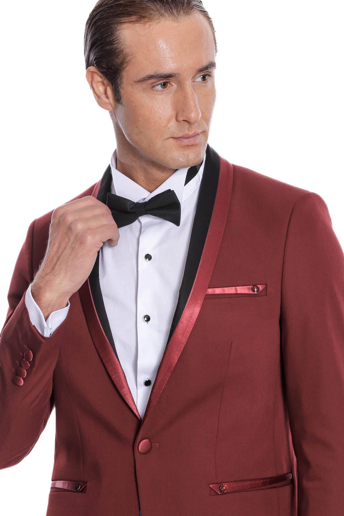 KOALA SYDNEY Shawl Lapel Burgundy Tuxedo Suit