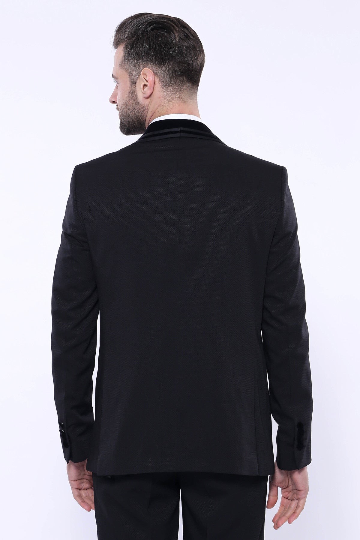 KOALA SYDNEY Detachable Velvet Lapel Black Tuxedo