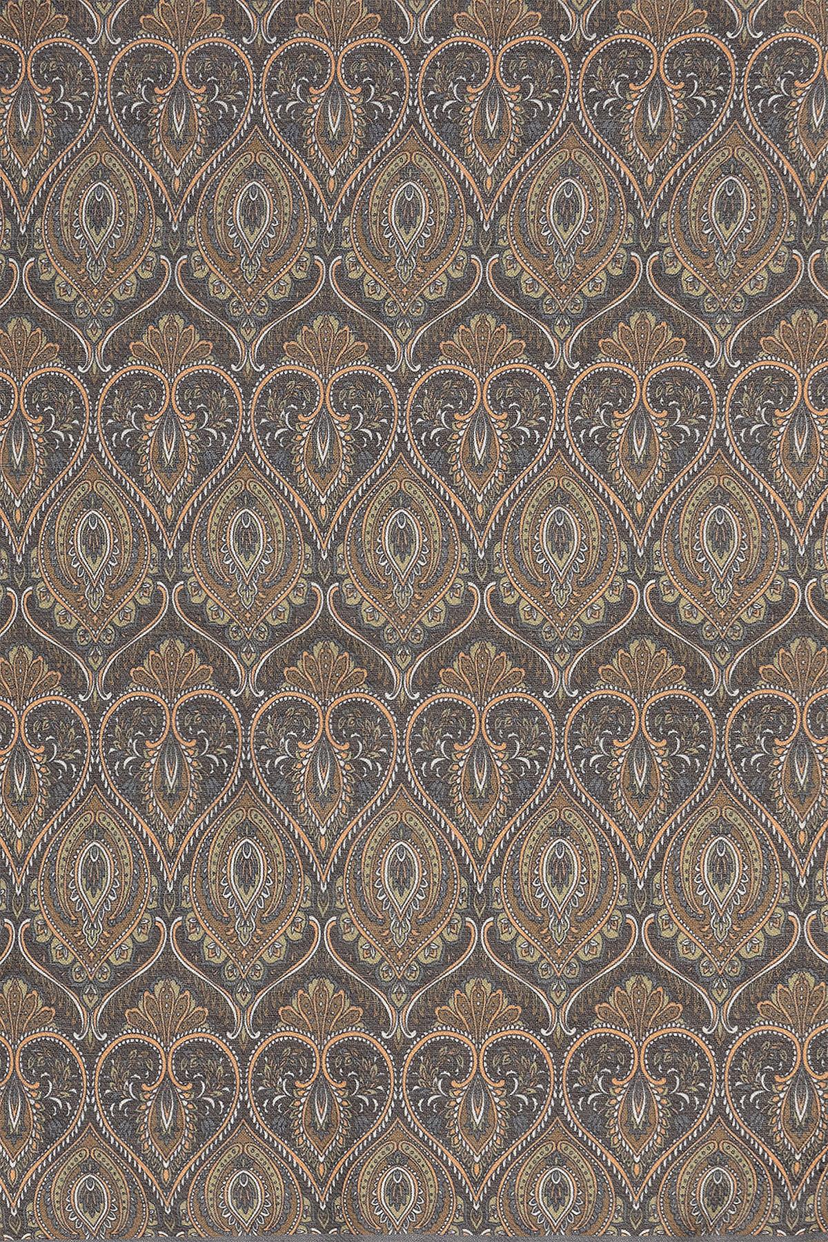 Men's Orange Patterned Scarf