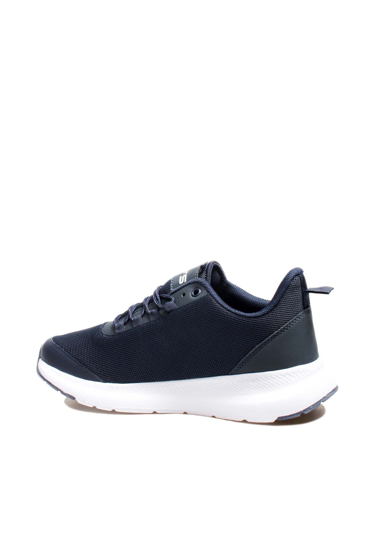 Men's Navy Athletic Sneakers with White Sole