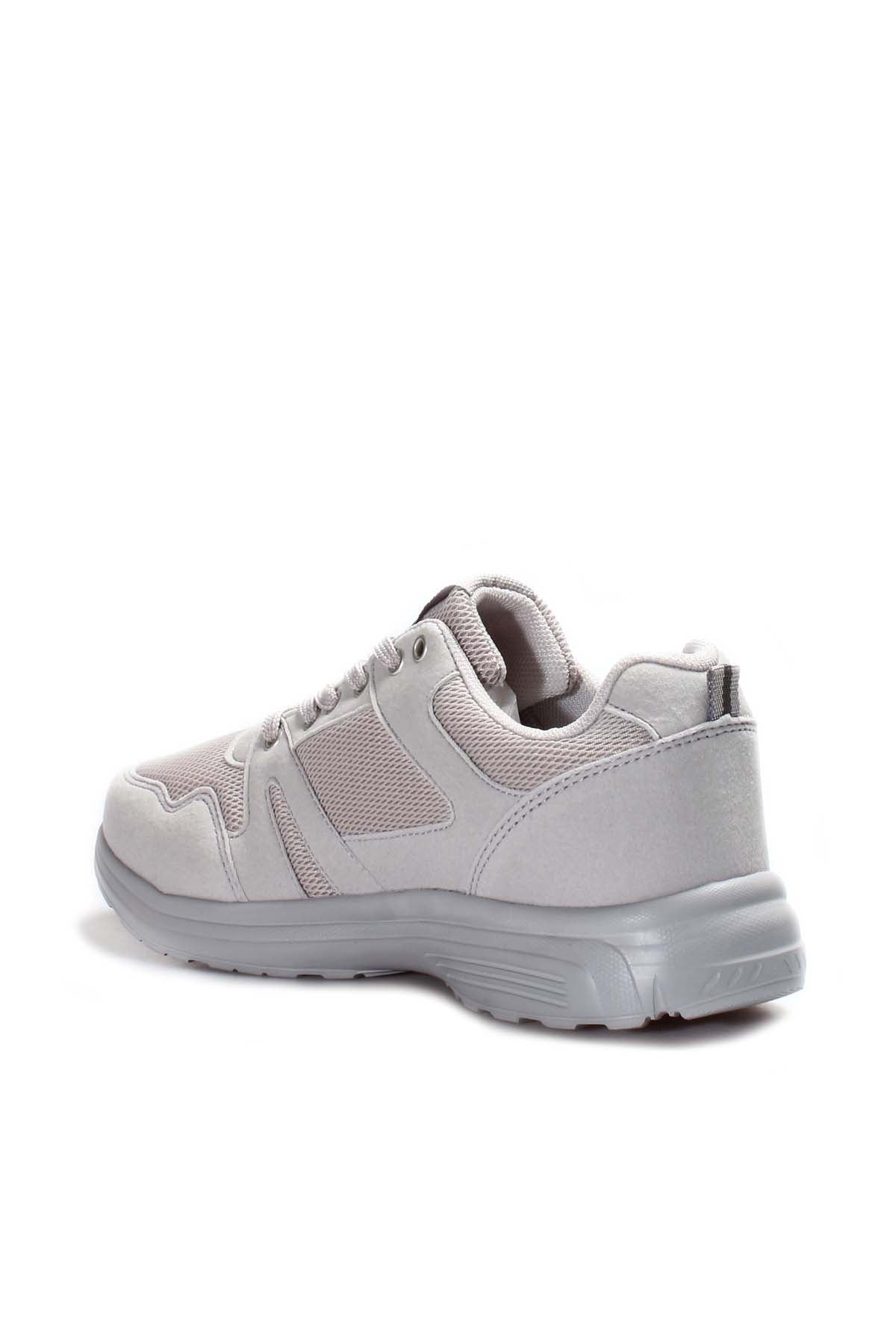 Men's Light Gray Athletic Sneakers with Breathable Mesh