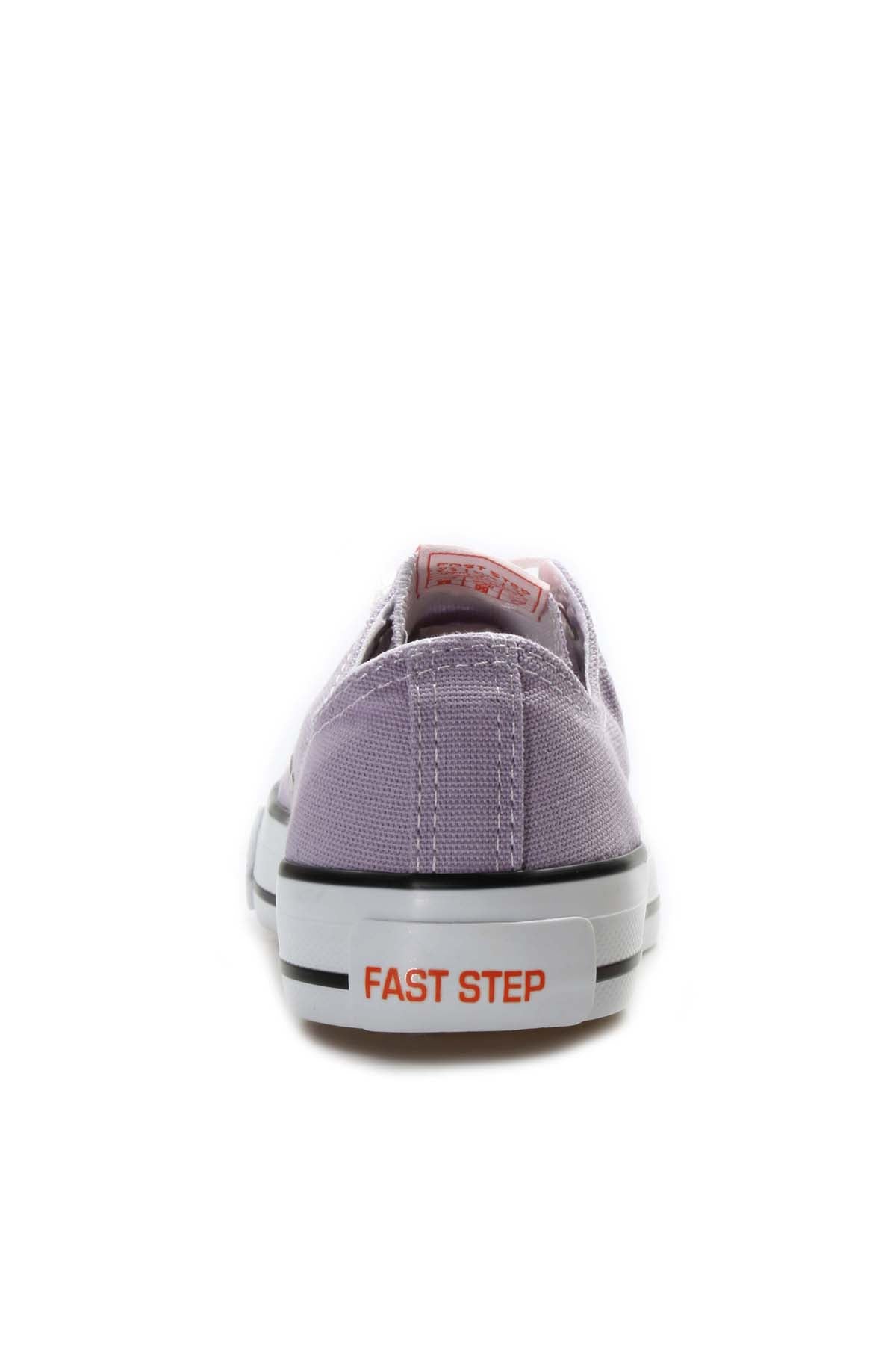 Men's Light Purple Canvas Low-Top Sneakers with White Laces