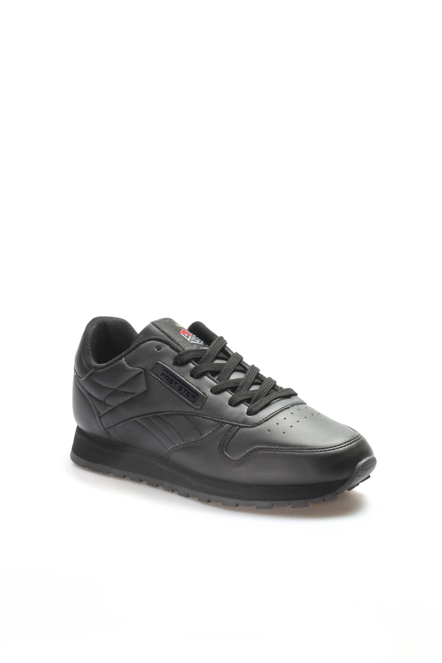 Black Leather Casual Sneakers-Wessi