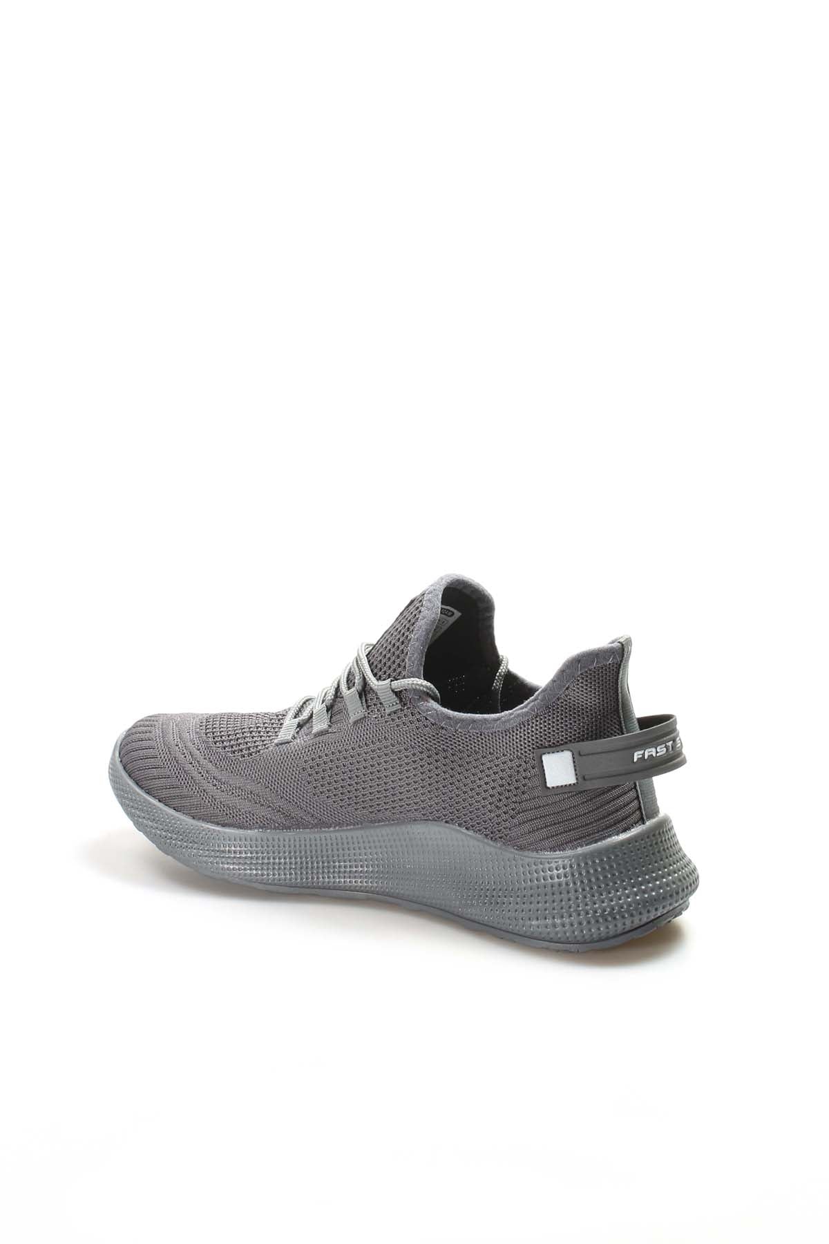 Men's Gray Knit Sneakers with Lightweight Sole