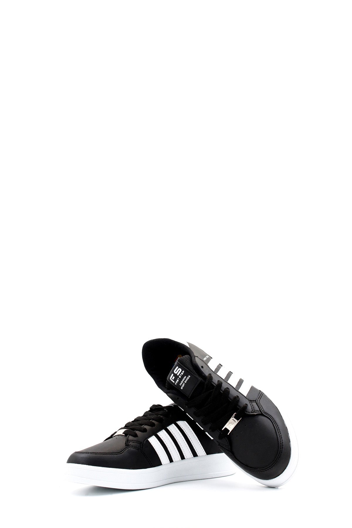 Men's Navy High-Top Canvas Sneakers with White Laces