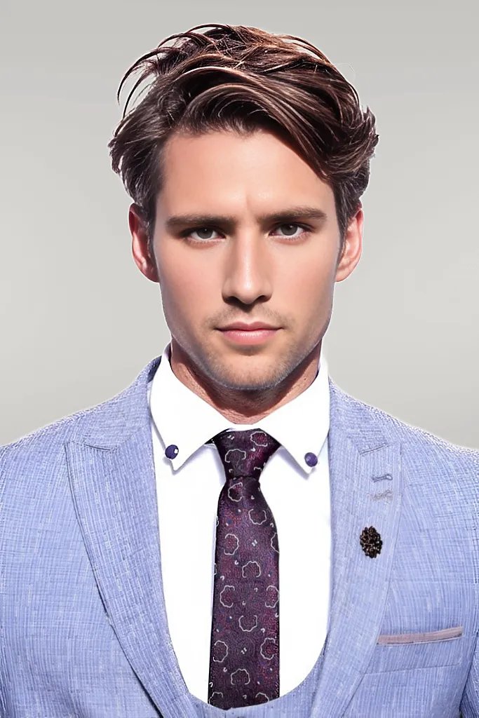 KOALA SYDNEY Vested Blue Men's Suit |