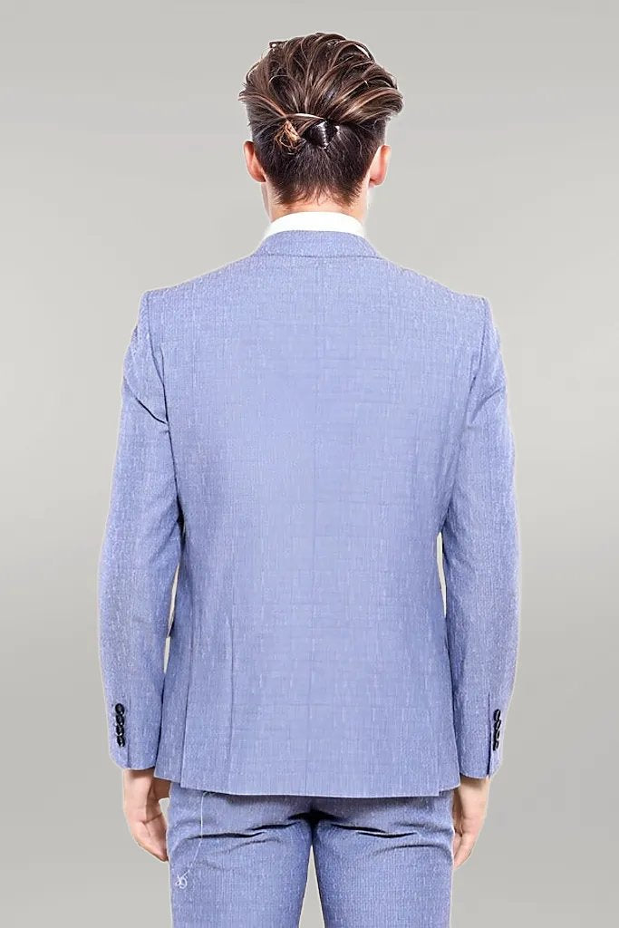 KOALA SYDNEY Vested Blue Men's Suit |