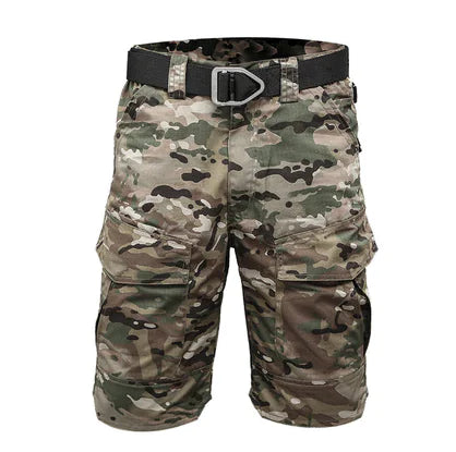 Men's Loose Cargo Shorts with Multiple Pockets