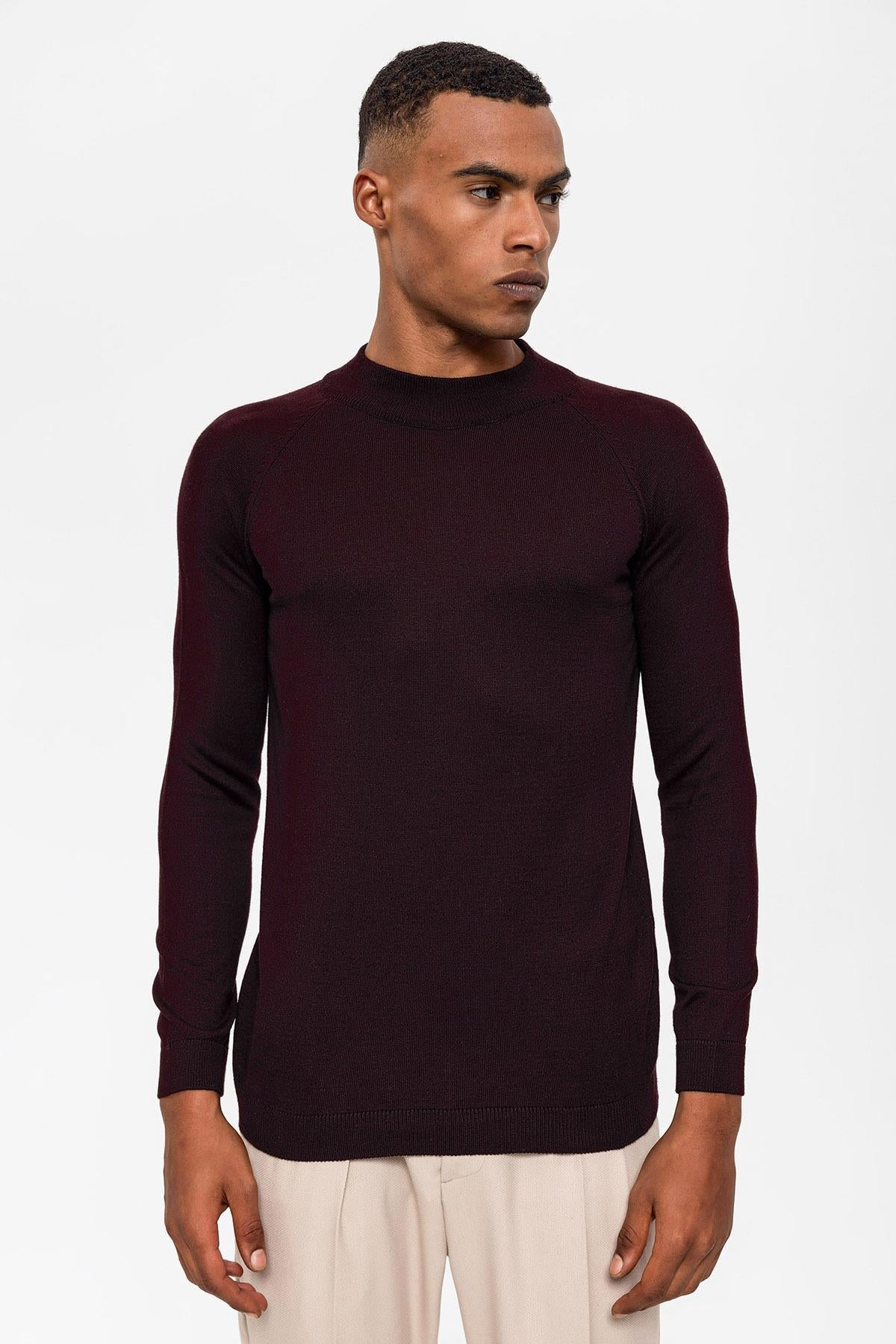 KOALA SYDNEY Men's Damson Half Turtleneckneck Knitwear