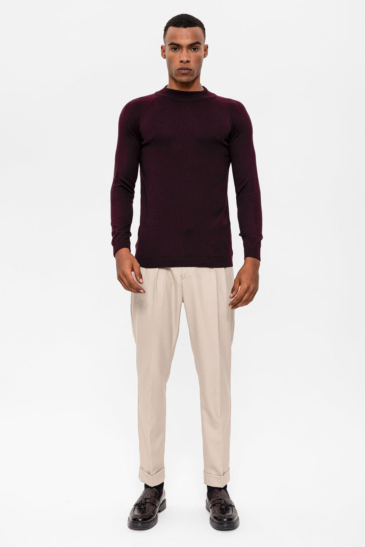 KOALA SYDNEY Men's Damson Half Turtleneckneck Knitwear