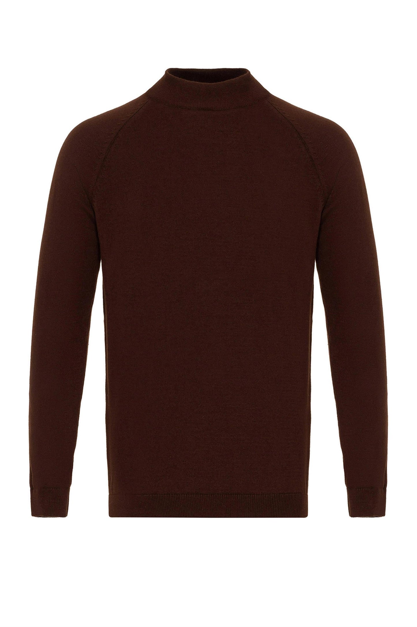 KOALA SYDNEY Men's Brown Half Turtleneck Sweater