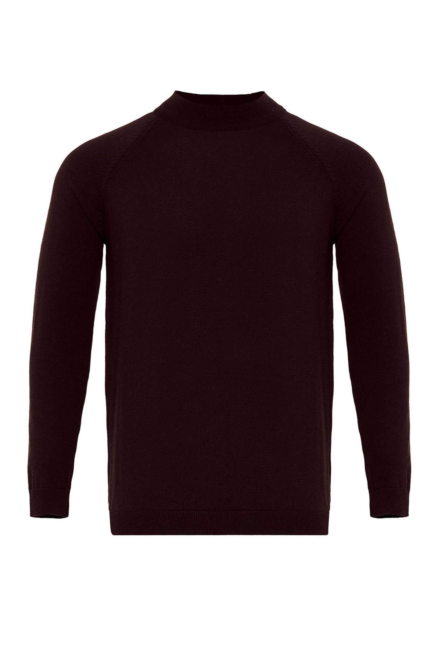 KOALA SYDNEY Men's Dark Damson Half Turtleneck Sweater