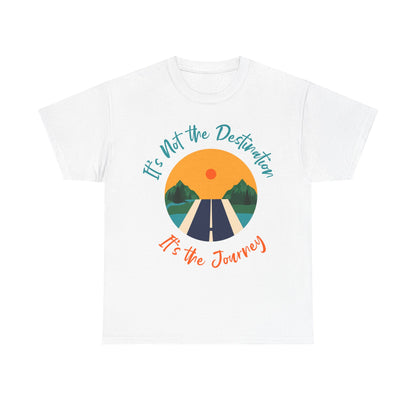 It's Not the Destination Unisex Heavy Cotton Tee - Travel Inspiration Shirt