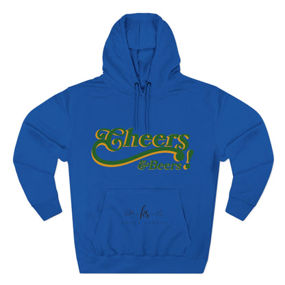 Cheers & Beers Fleece Hoodie for Cozy Gatherings