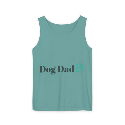 Dog Dad Unisex Garment-Dyed Tank Top - Perfect Gift for Pet Lovers