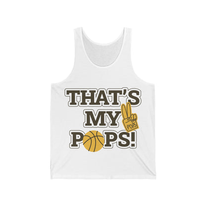 That’s My Pops! Basketball Man Jersey Tank