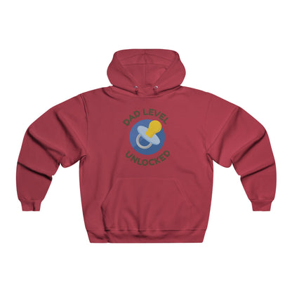 Dad Level Unlocked Hooded Sweatshirt - Perfect for New Dads