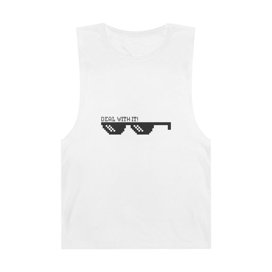 Cool Sunglasses Unisex Tank Top - 'Deal With It' Graphic