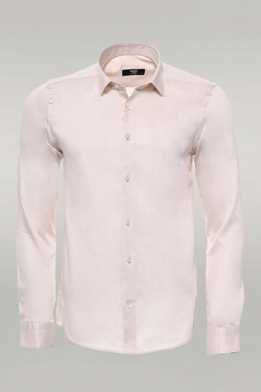 KOALA SYDNEY  Slim Fit Long Sleeve Ivory Men Shirt -