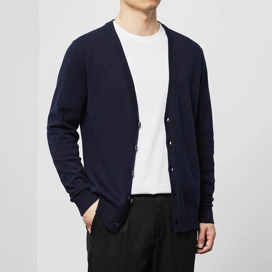 KOALA SYDNEY Men’s Loose Knit Cardigans Casual Button-Up Sweater