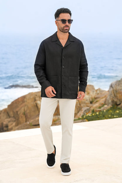 THE LINEN OVERSHIRT