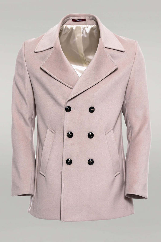 Double Breasted Cachet Cream Color Coat