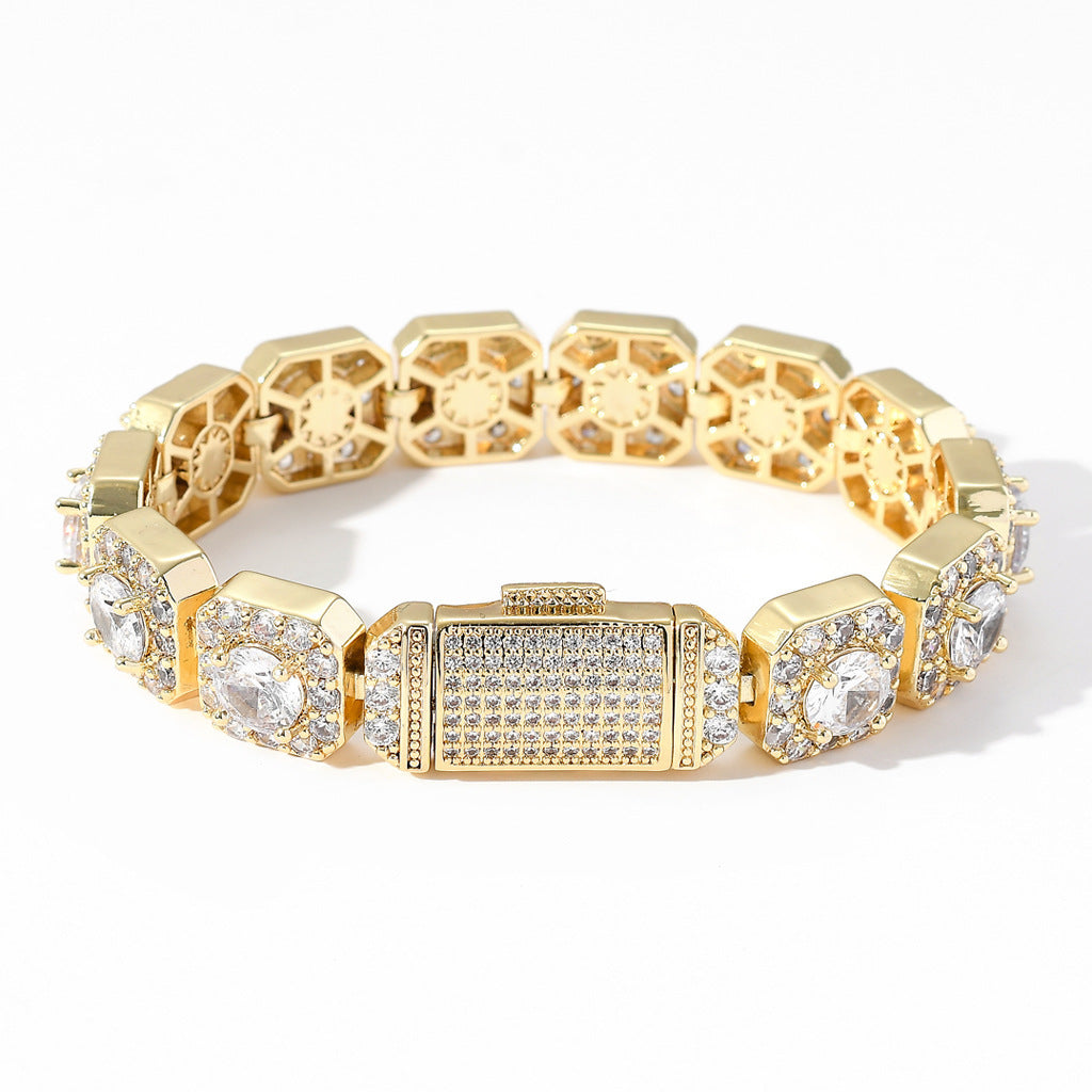 KOALA SYDNEY  Men's Hip Hop Rock Zircon Bracelet