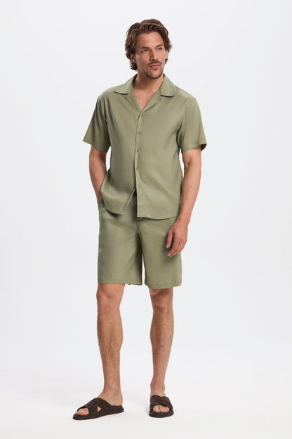KOALA SYDNEY  Short Sleeve Linen Shirt