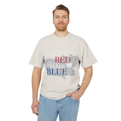 Heavy Faded Tee - "Bed Wine Blue" Unisex T-Shirt
