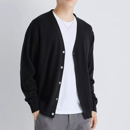 KOALA SYDNEY Men’s Loose Knit Cardigans Casual Button-Up Sweater