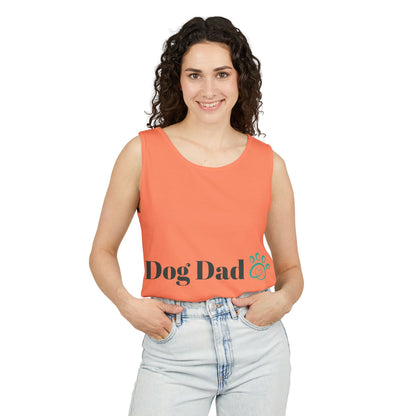 Dog Dad Unisex Garment-Dyed Tank Top - Perfect Gift for Pet Lovers