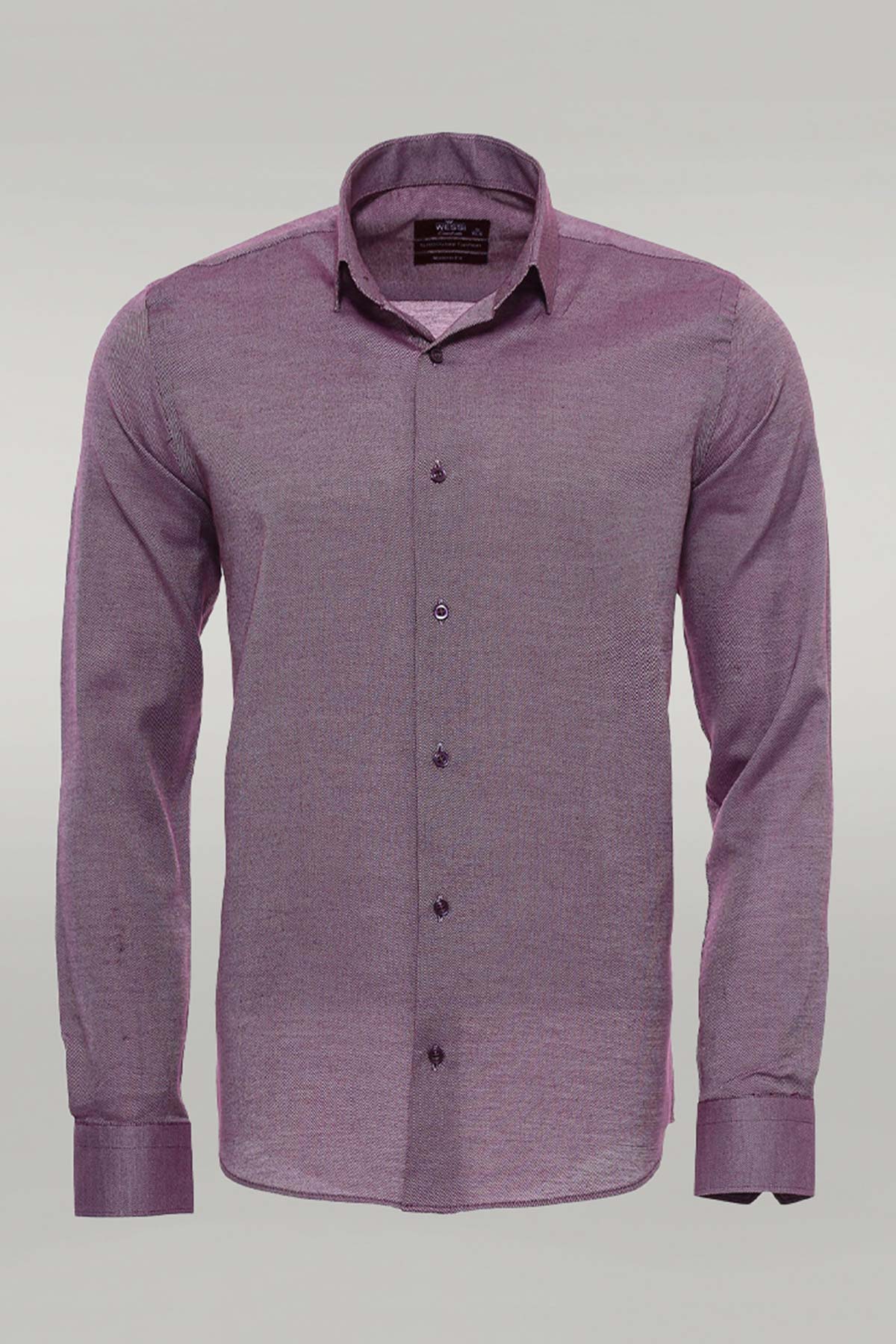 KOALA SYDNEY  Burgundy Patterned Long Sleeve Shirt -