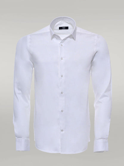 KOALA SYDNEY  Cream Long Sleeve Slim-Fit Shirt -