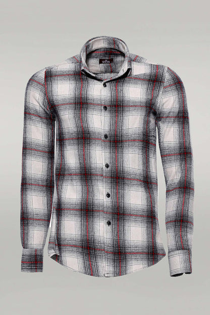 KOALA SYDNEY  Thick Checked Grey Men Lumberjack Shirt -